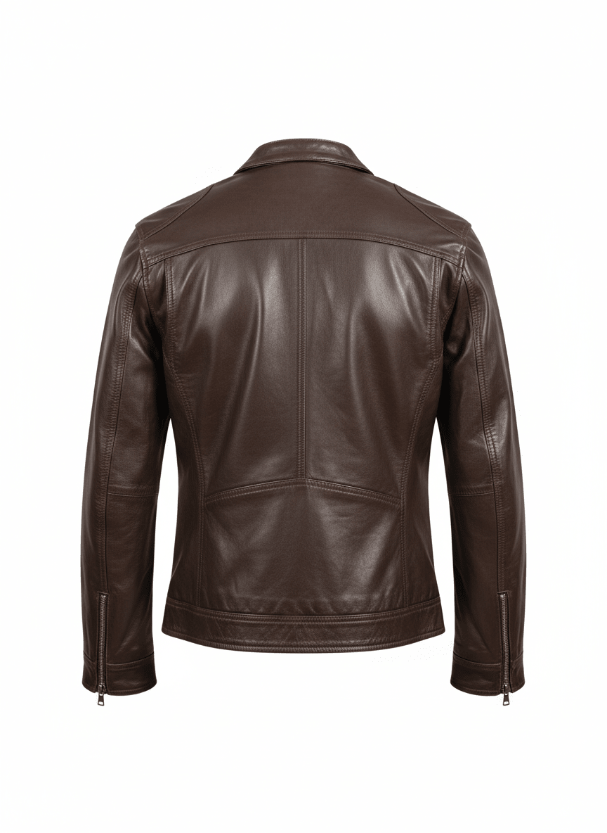100% Genuine Leather Jacket for Men – Premium Real Leather, Luxury Winter Wear - Brands Icon