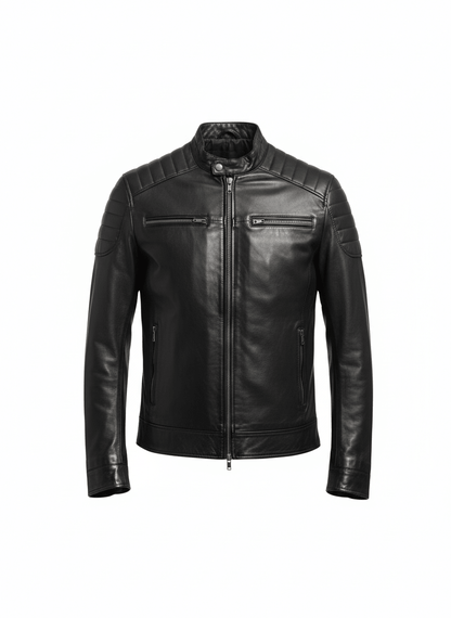 100% Genuine Leather Jacket for Men – Premium Real Leather, Luxury Winter Wear - Brands Icon