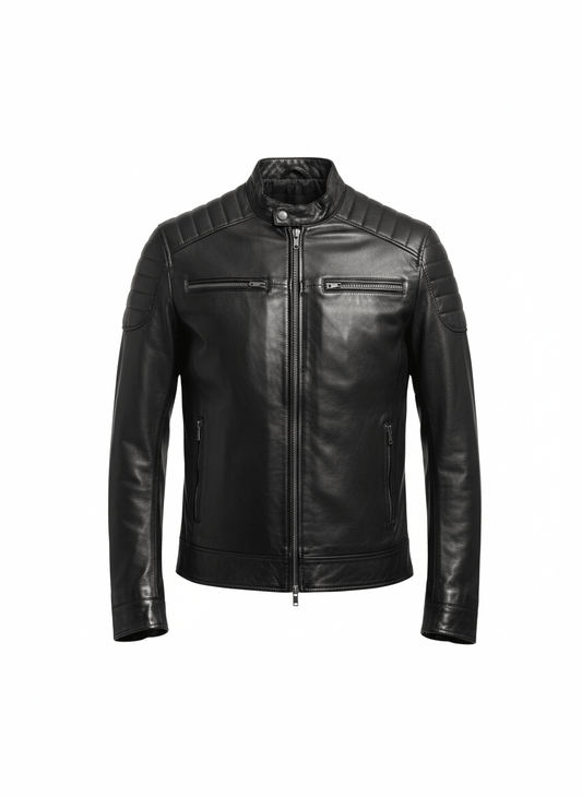 100% Genuine Leather Jacket for Men – Premium Real Leather, Luxury Winter Wear - Brands Icon