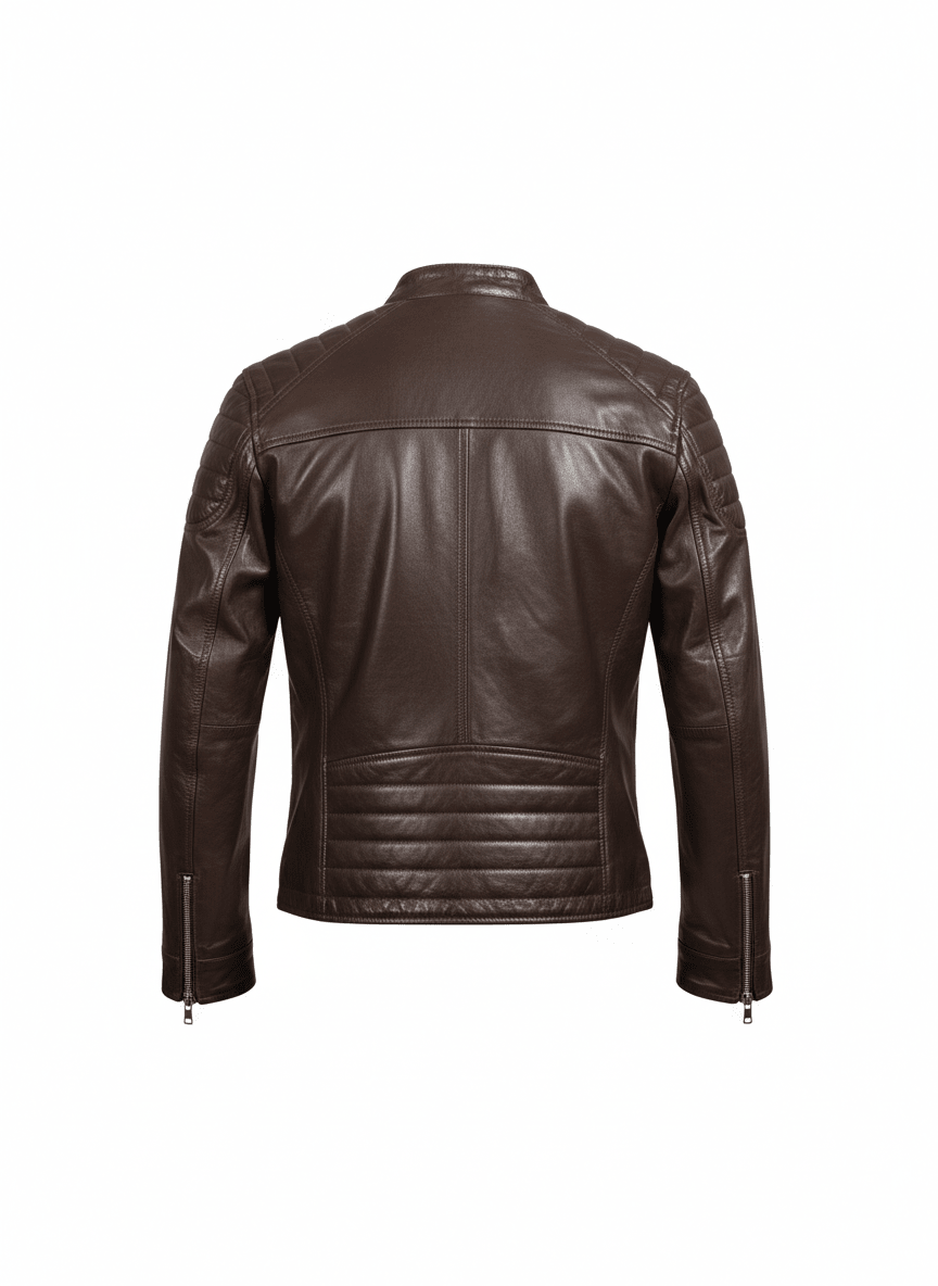 100% Genuine Leather Jacket for Men – Premium Real Leather, Luxury Winter Wear - Brands Icon