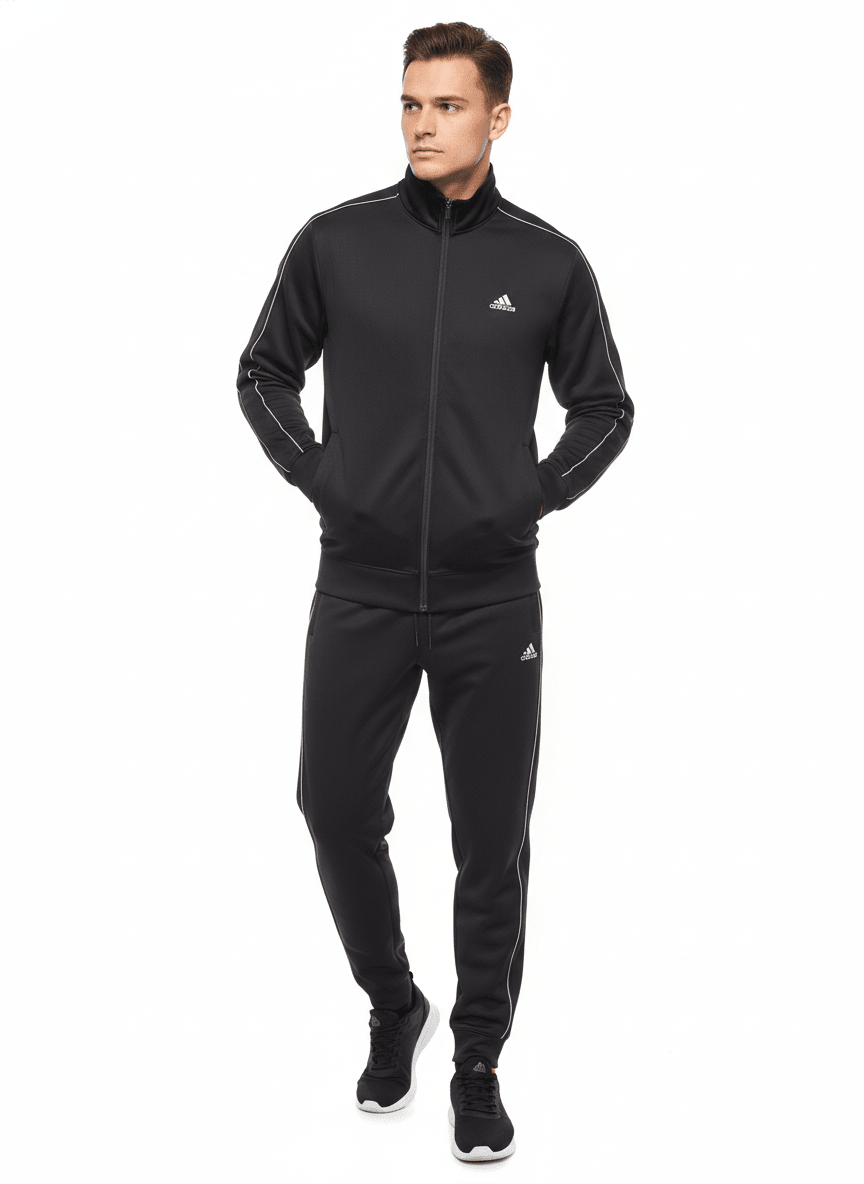 Premium Adidas Tracksuit Winter Edition - Black - Brands Icon