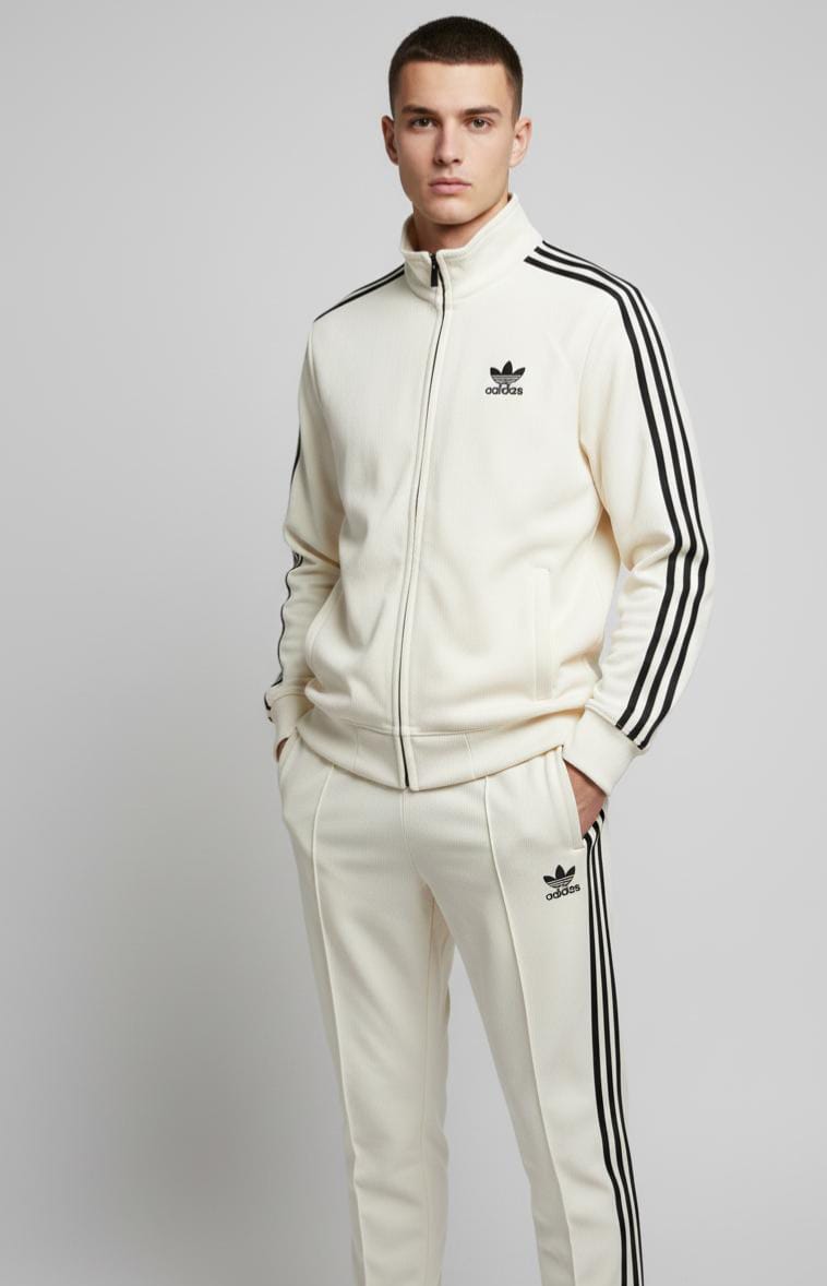 Premium Adidas Tracksuit Winter Edition - Off White (Copy) - Brands Icon