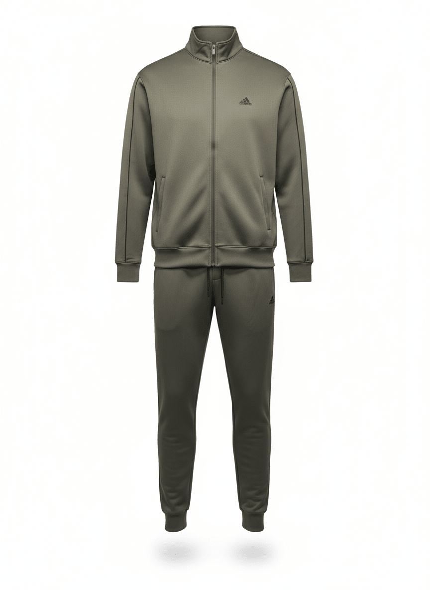 Premium Adidas Tracksuit Winter Edition - Olive Green - Brands Icon